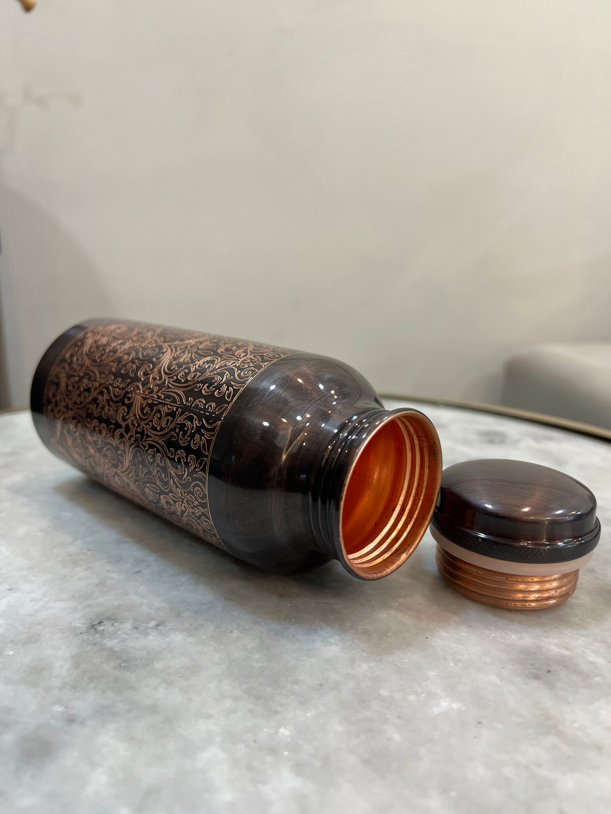 Pure Copper Water Bottle 500ml | Body Detox and Balance