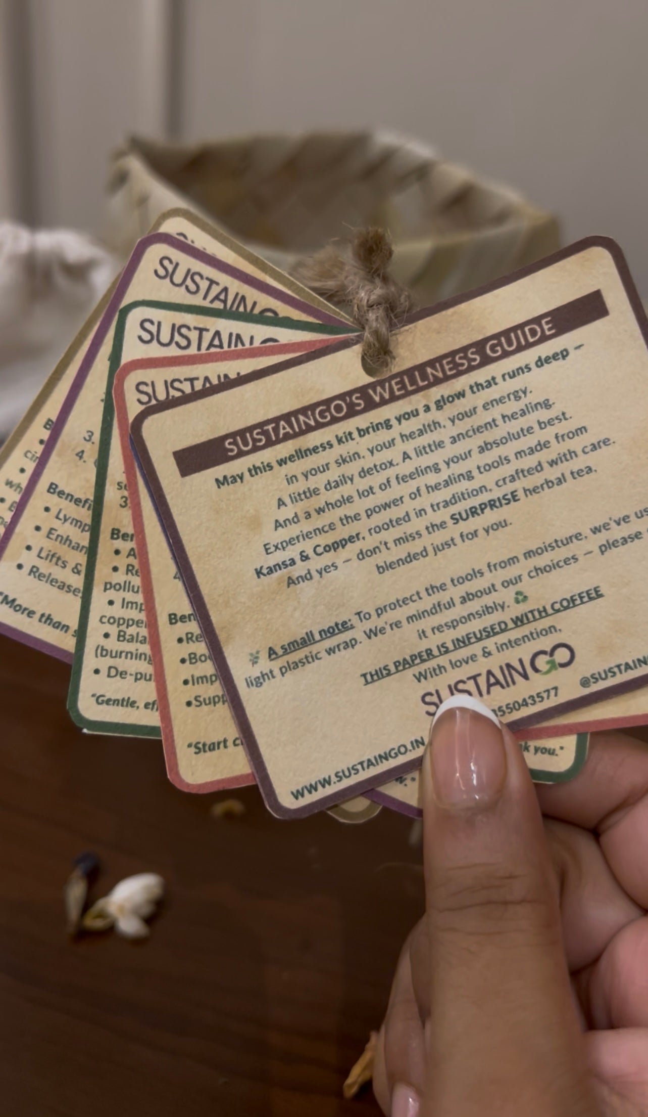 Ayura: The Rakhi Essentials Wellness Kit Set of 4 Ayurvedic Healing Tools + Surprise Tea Blend