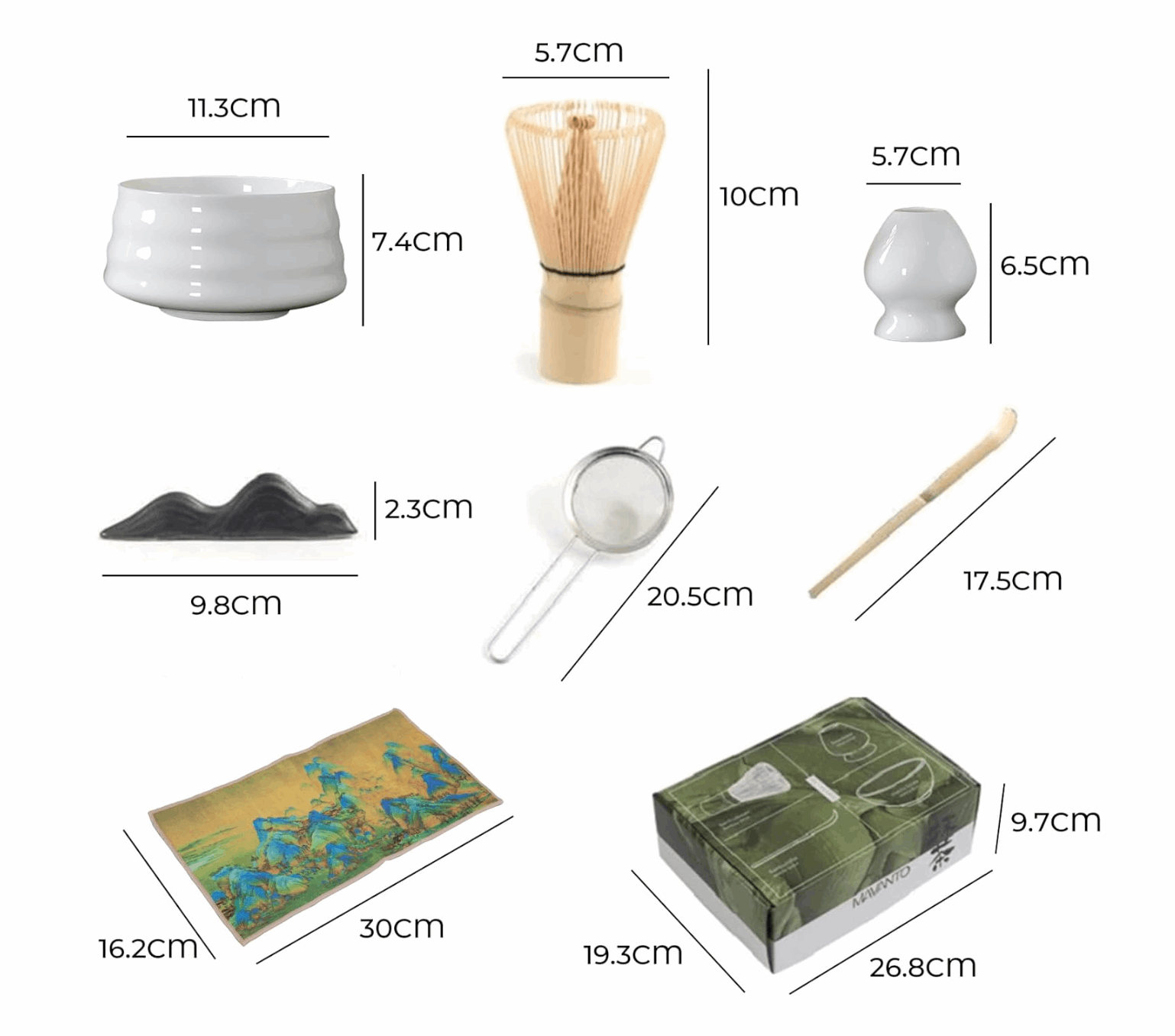 Instagram-worthy white matcha tea kit – perfect for gifting and unboxing