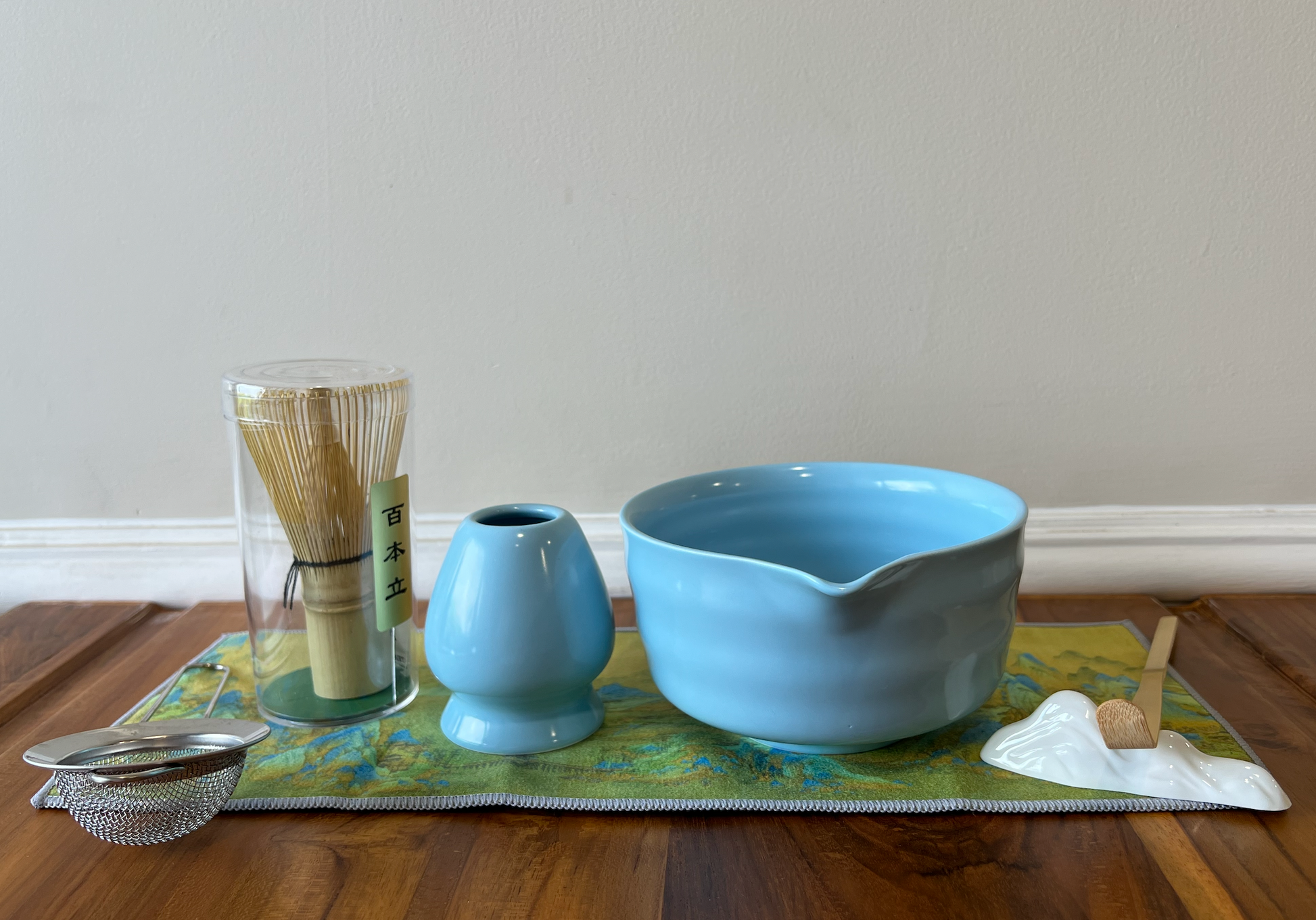 Blue Matcha Green Tea Set – 7Pcs Whisk and Bowl Kit | SustainGo