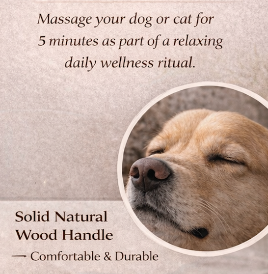 Ayurvedic Kansa Therapy Massager for Dogs and Cats