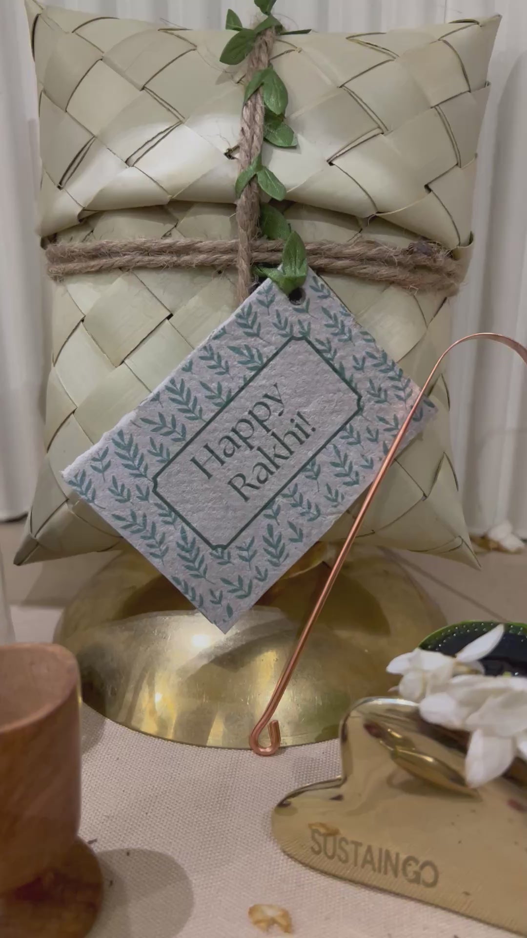 Ayura: The Rakhi Essentials Wellness Kit Set of 4 Ayurvedic Healing Tools + Surprise Tea Blend